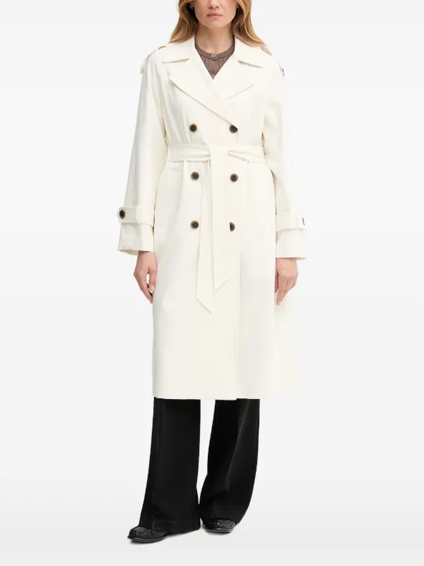 DKNY ベルテッド ダブルコート | ニュートラル | FARFETCH JP