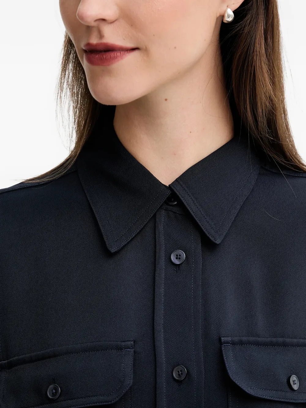 Gant Jurk met knopen en ceintuur Blauw