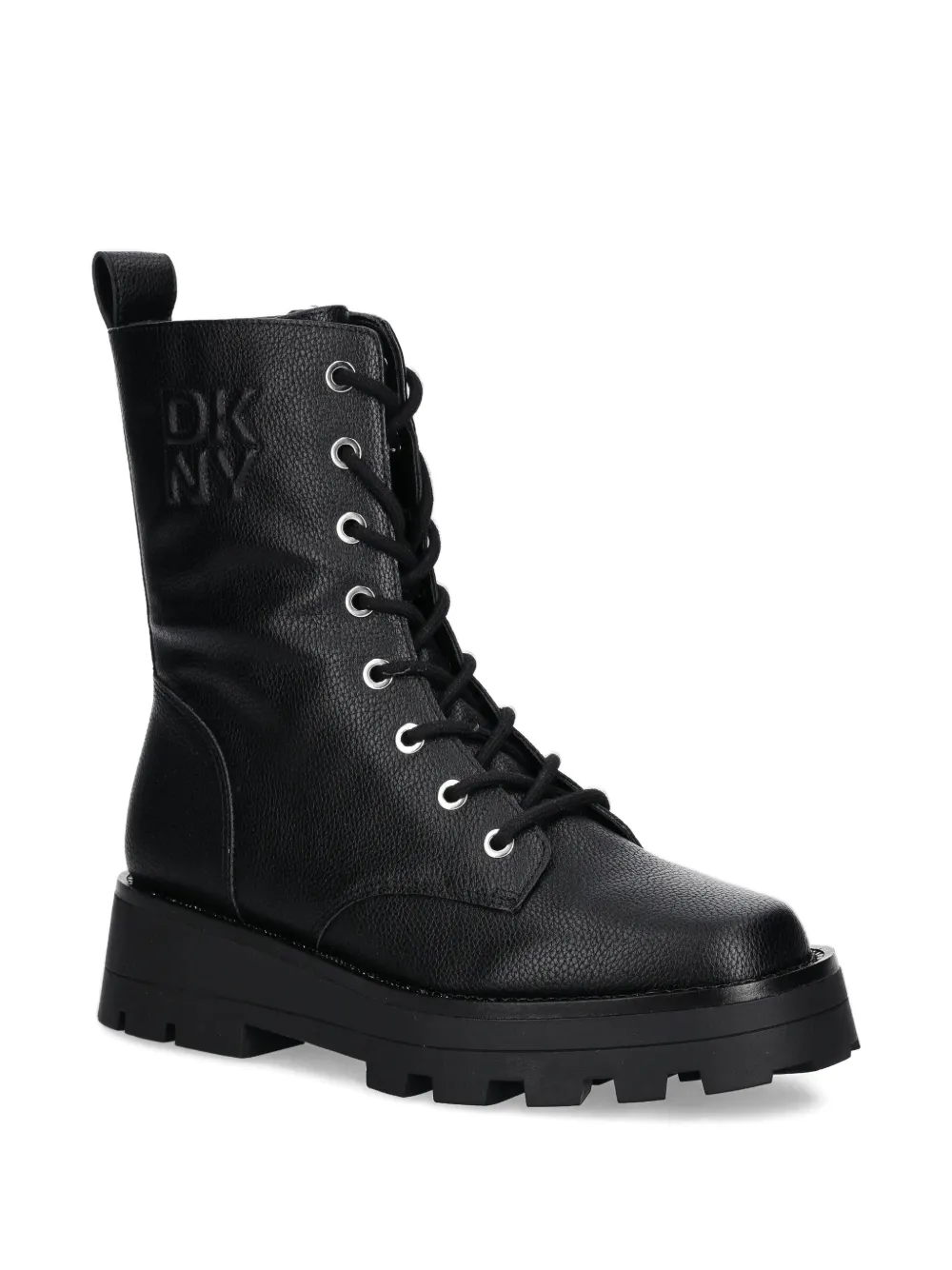 DKNY Sejal lace-up lug-sole boots Zwart