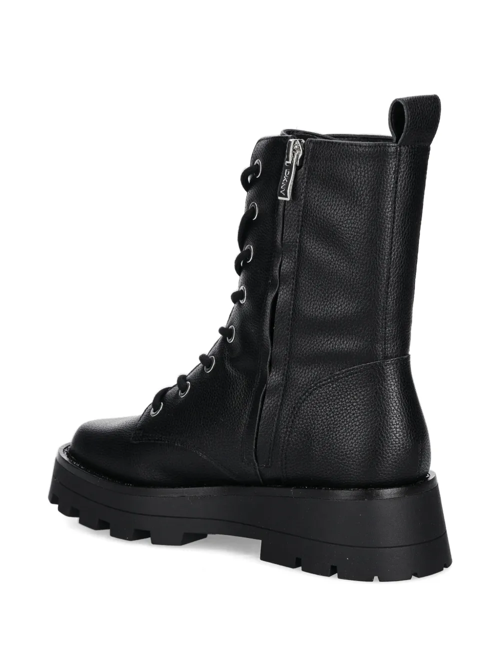 DKNY Sejal lace-up lug-sole boots Zwart