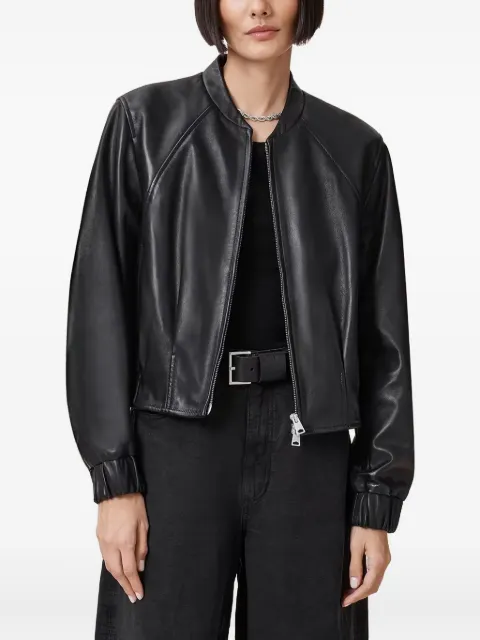 AllSaints zip-up leather jacket