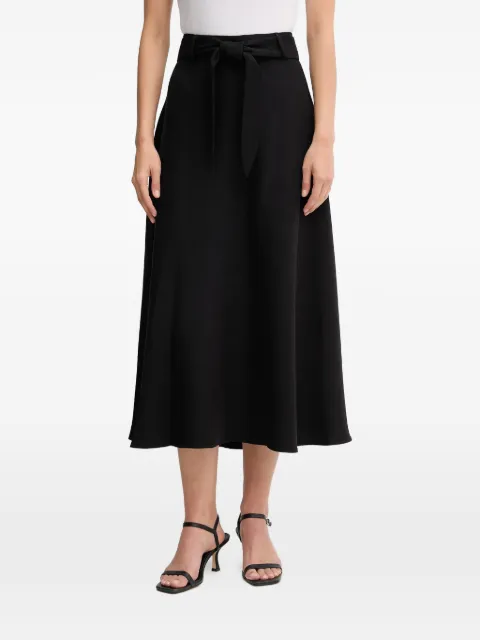 DKNY tie-waist a-line midi skirt