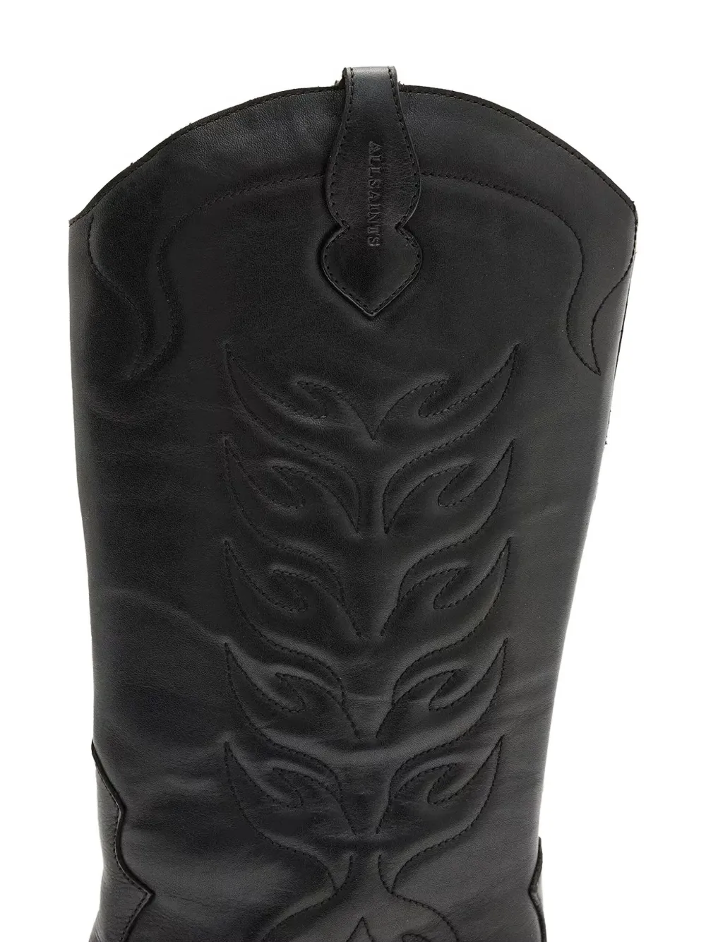 AllSaints 47 mm Dolly laarzen met Western-design Zwart