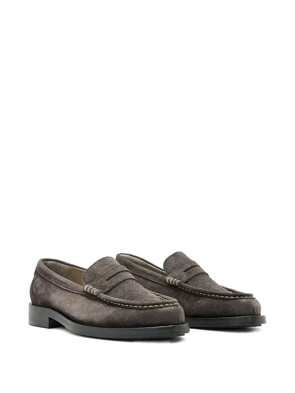 AllSaints Bloom penny loafers - Grijs