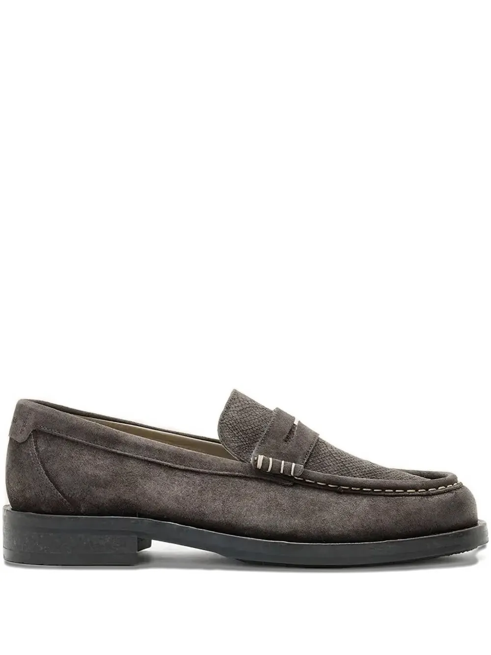 AllSaints Bloom penny loafers | Grey | Image 1