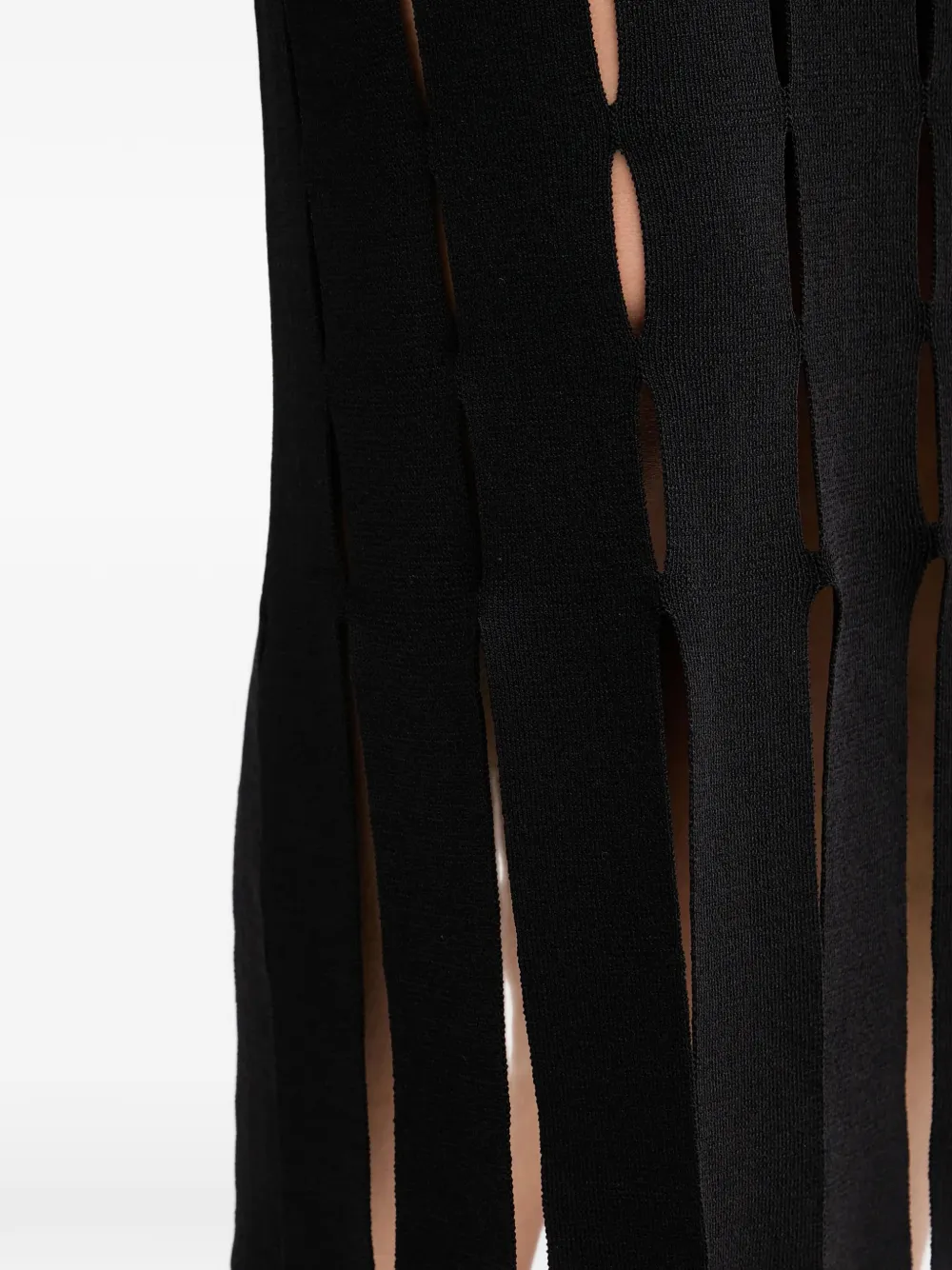 Dkny Cut-out Sleeveless Midi Dress In Black