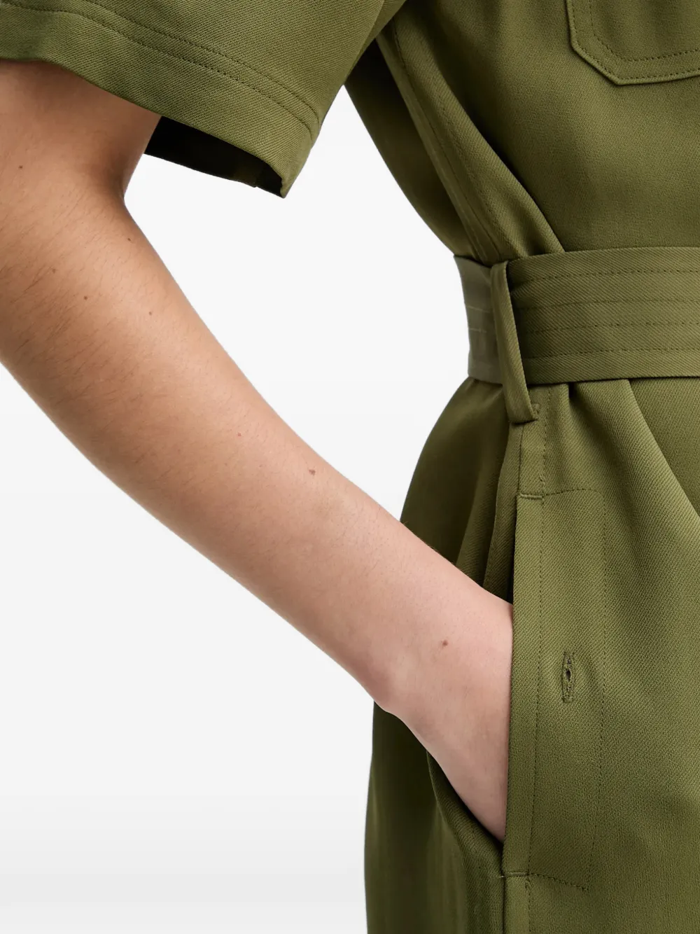 Gant Blousejurk met ceintuur Groen