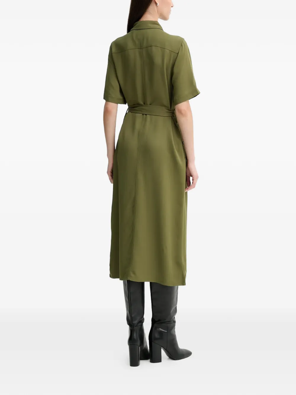 Gant Blousejurk met ceintuur Groen