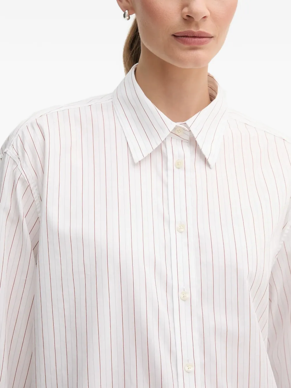 Gant Gestreept blouse Wit