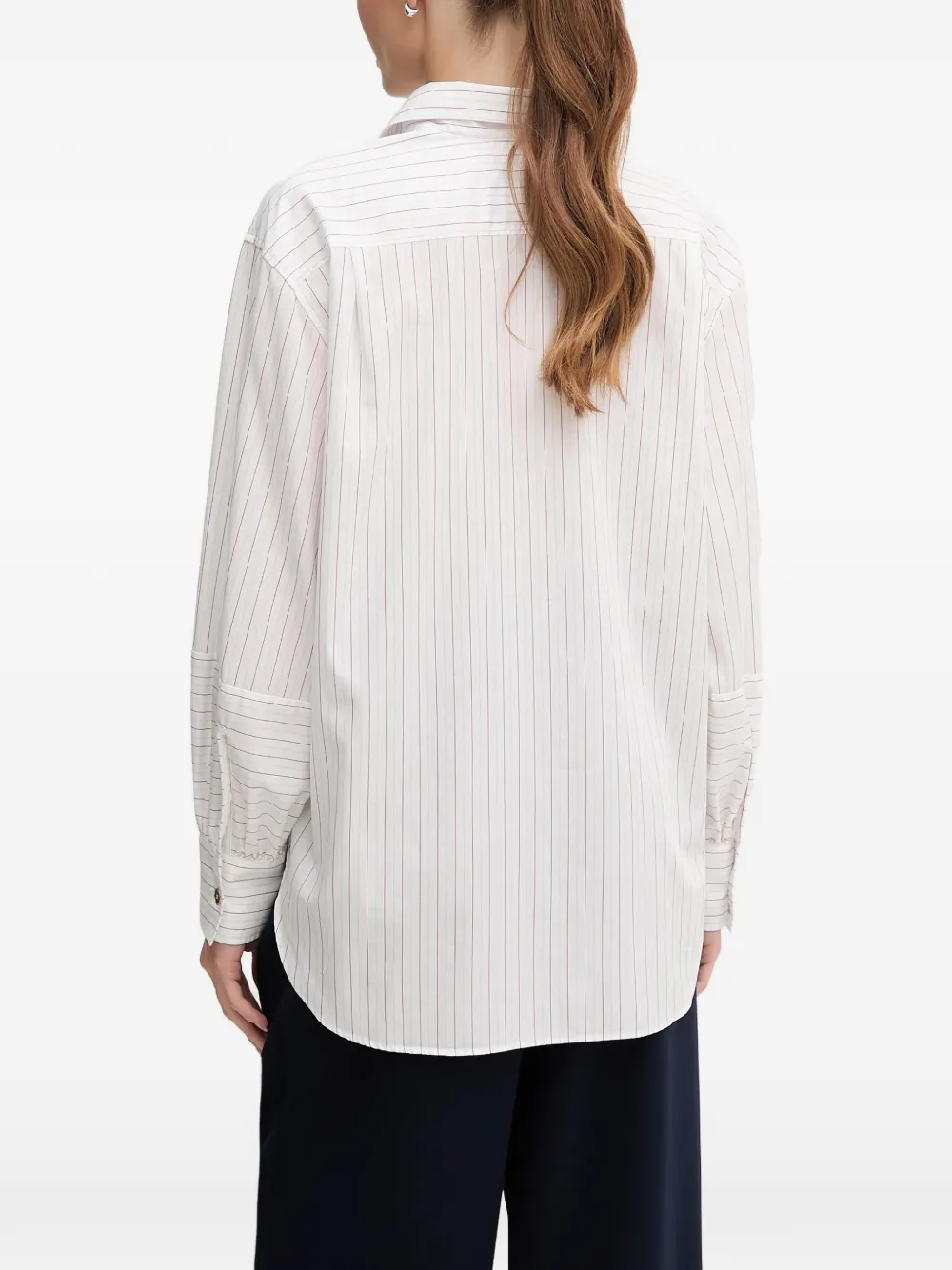  Gant Striped Buttoned Shirt - White 