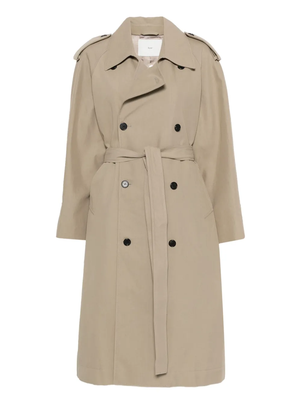 DUNST double-breasted trench coat | Neutrals | Image 1