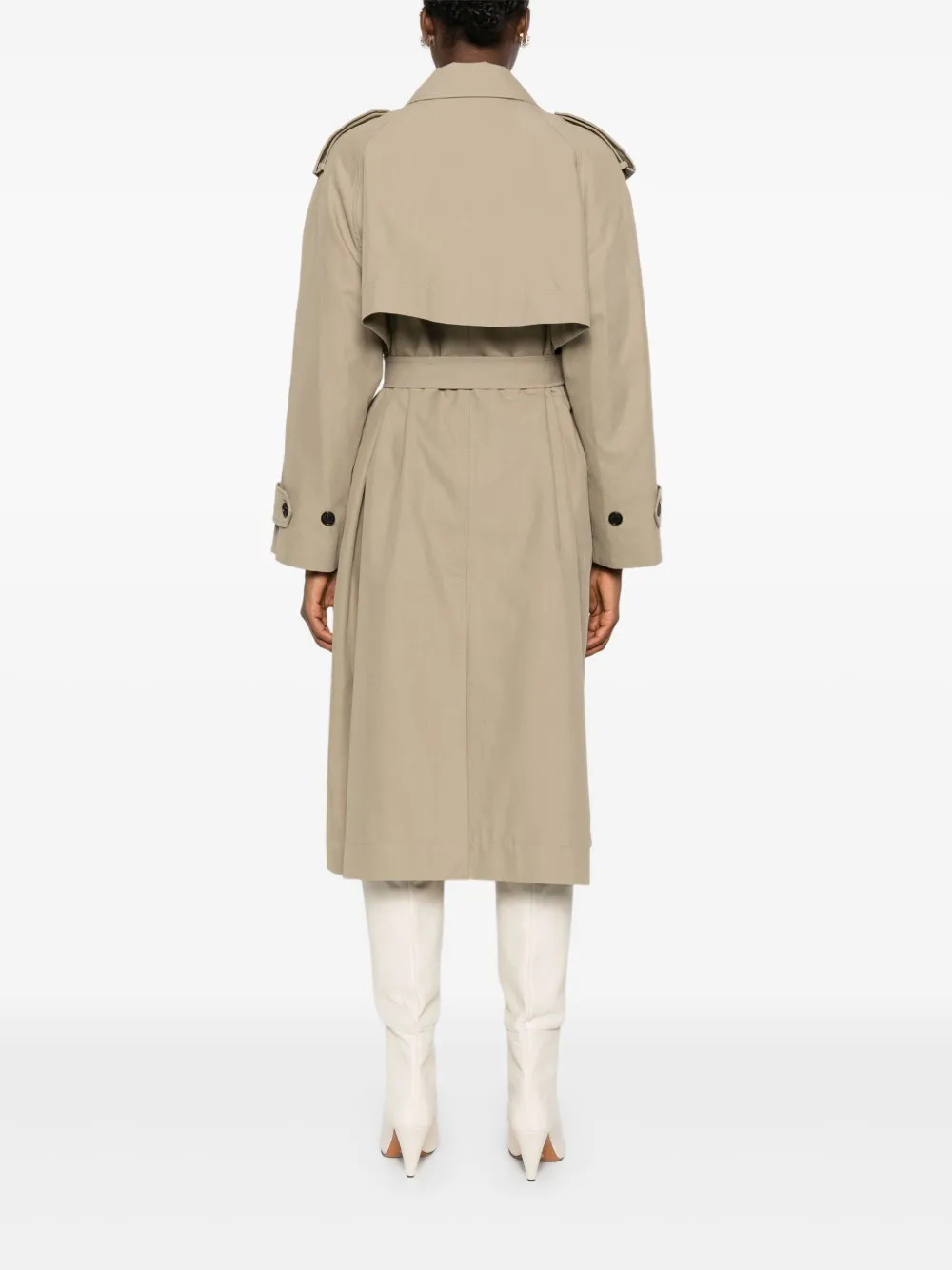 Dunst Double-breasted Trench Coat In Neutral