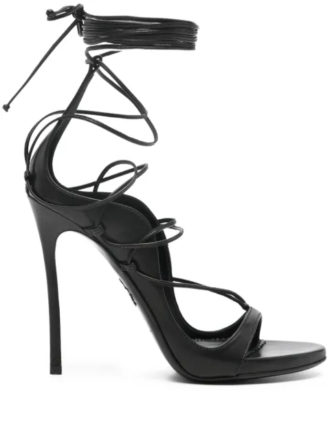 DSQUARED2 sandalias de piel con tacón de 105mm