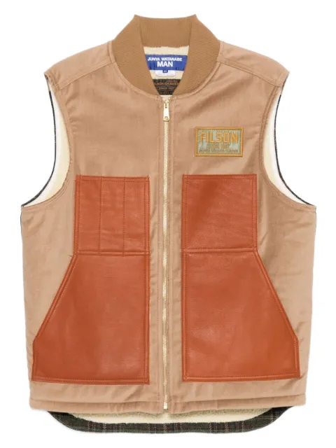 Junya Watanabe MAN x Filton leather-panelled zip-front jacket