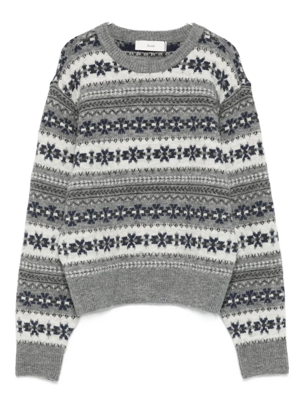 Dunst Wool Blend Crewneck Jumper In Gray