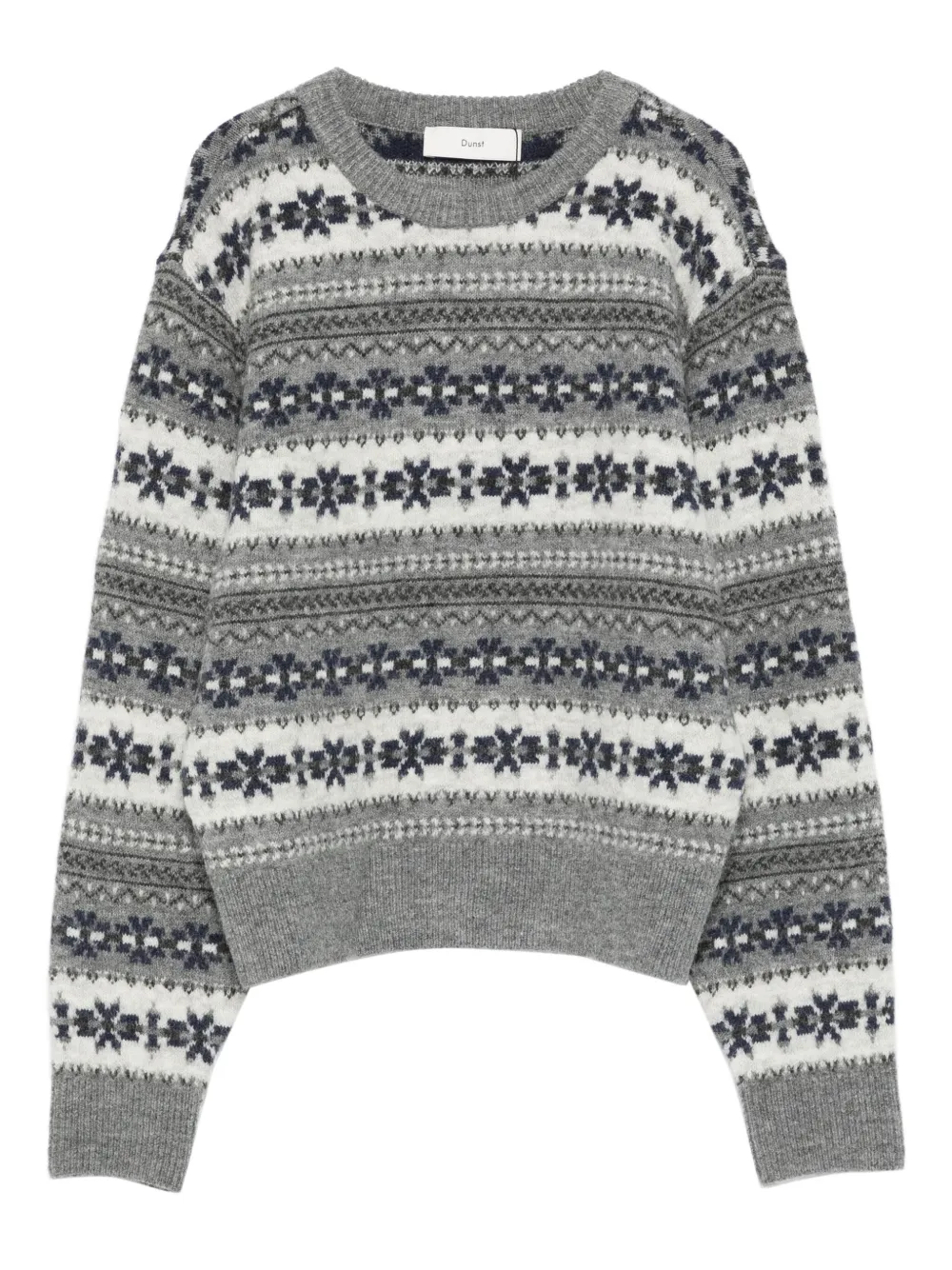 DUNST crew-neck wool sweater | Grey | Image 1