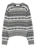 DUNST crew-neck wool sweater - Grey