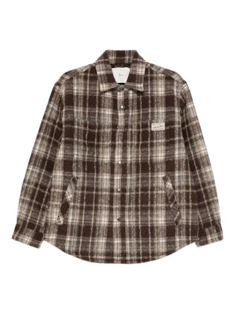 DUNST checked patch-pocket shirt