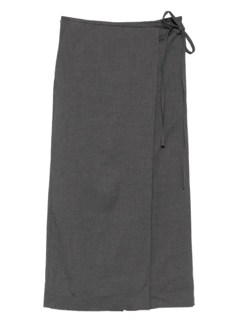 DUNST wrap tie-fastening skirt