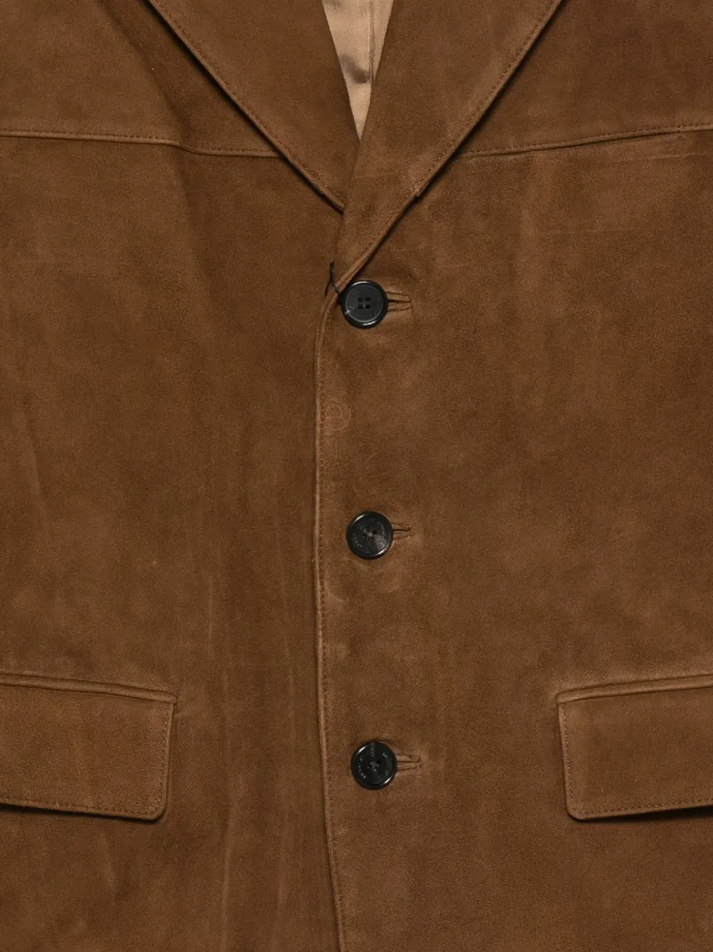 Dunst Unisex Tailored Suede Jacket In Brown