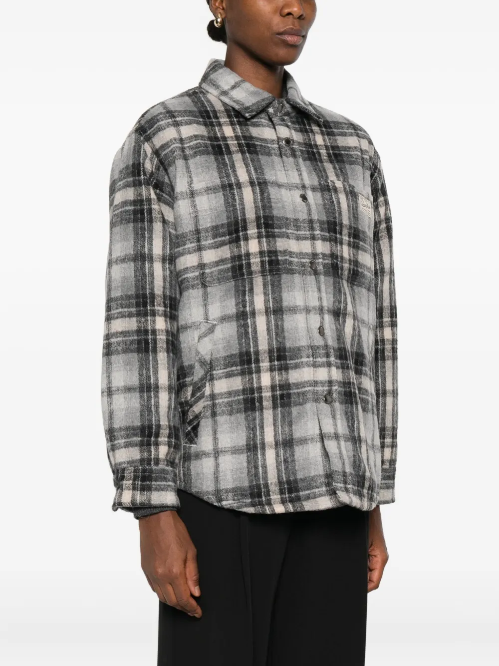 DUNST Geruit shirt Zwart