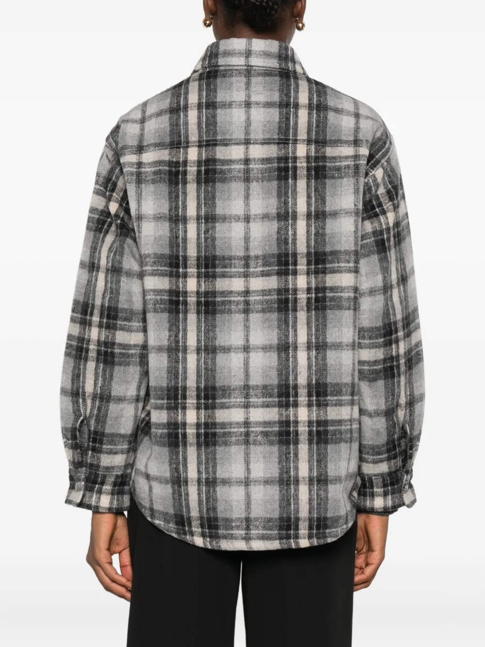 DUNST Geruit shirt Zwart