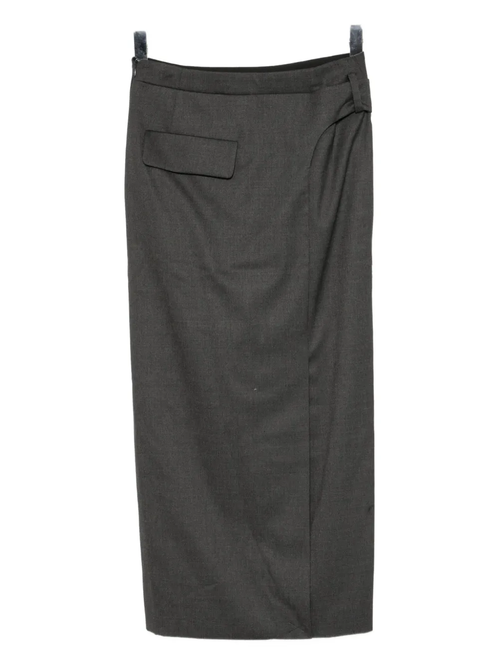 Low Classic Belted Skirts In Gray