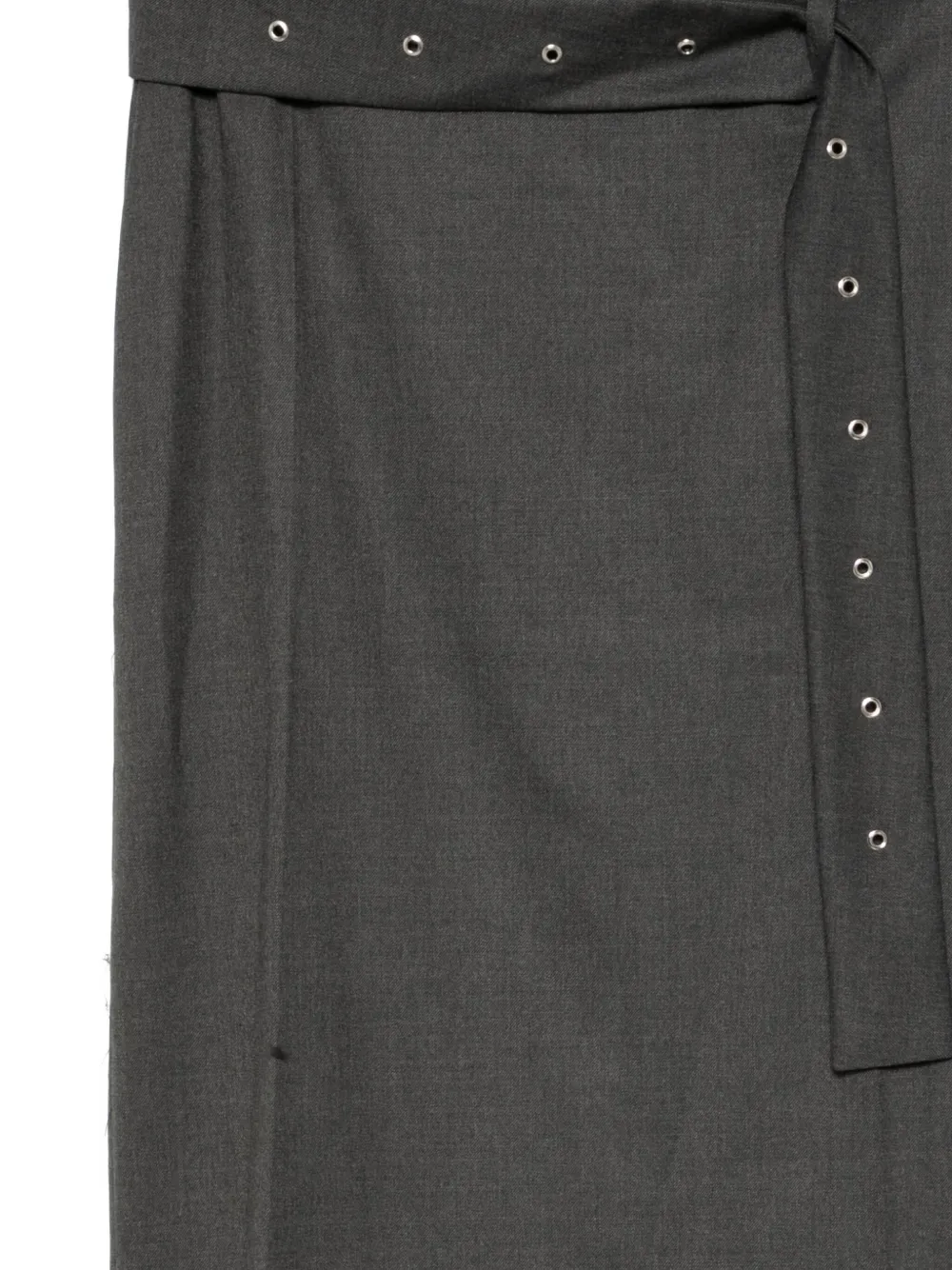 Low Classic Belted Skirts In Gray
