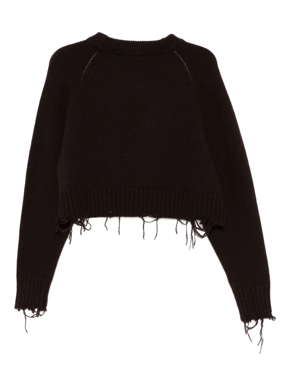 Low Classic Ribbed Jumper In Brown