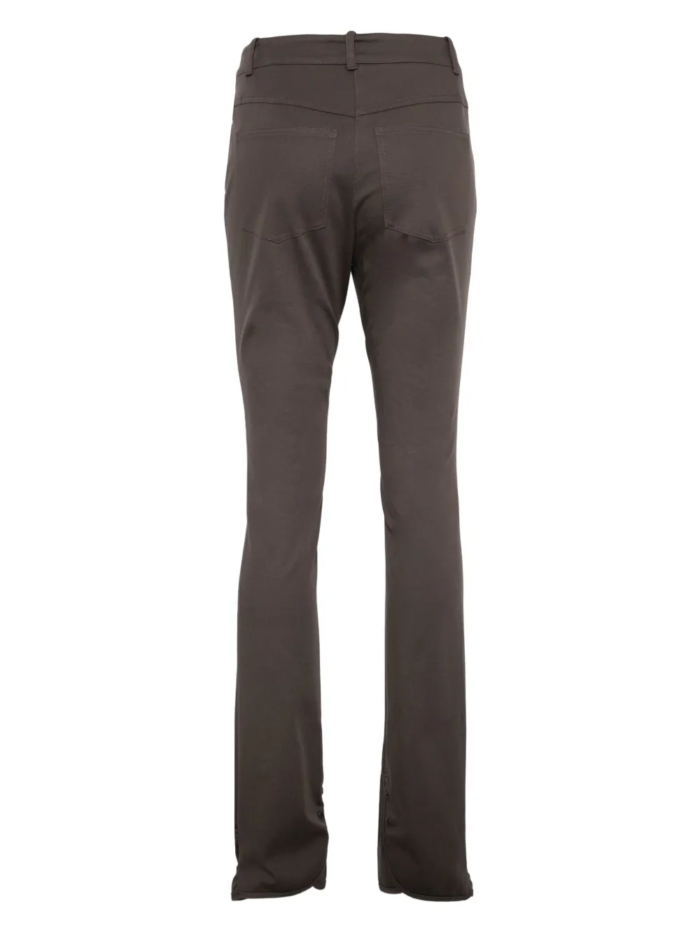Low Classic Slim-fit broek met split - Bruin