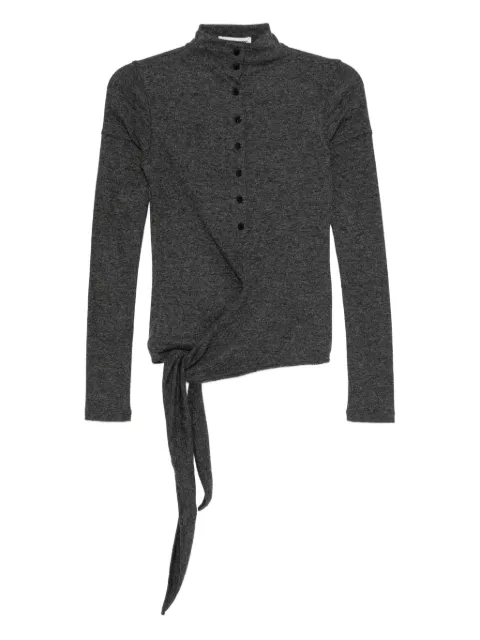 Low Classic blusa cruzada con botones