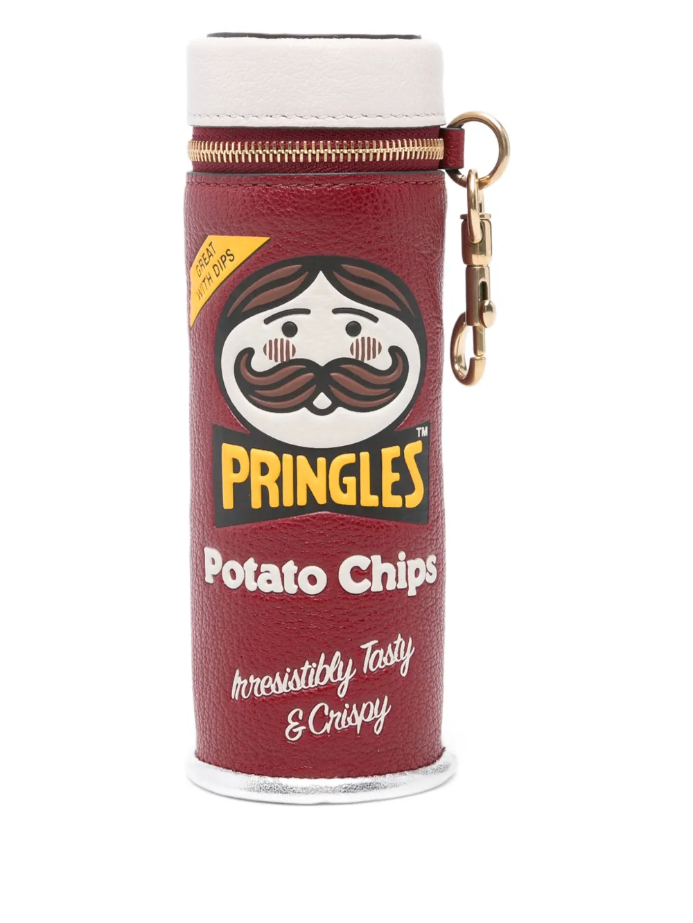 Anya Hindmarch pringles-print zip-top purse | Red | Image 1