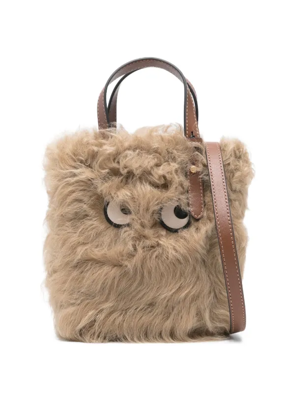 Clutch Bag Anya Hindmarch Eyes Shearling Eyes Clutch Anya Hindmarch US