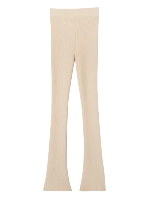 Ermanno Scervino ribbed split-hem leggings
