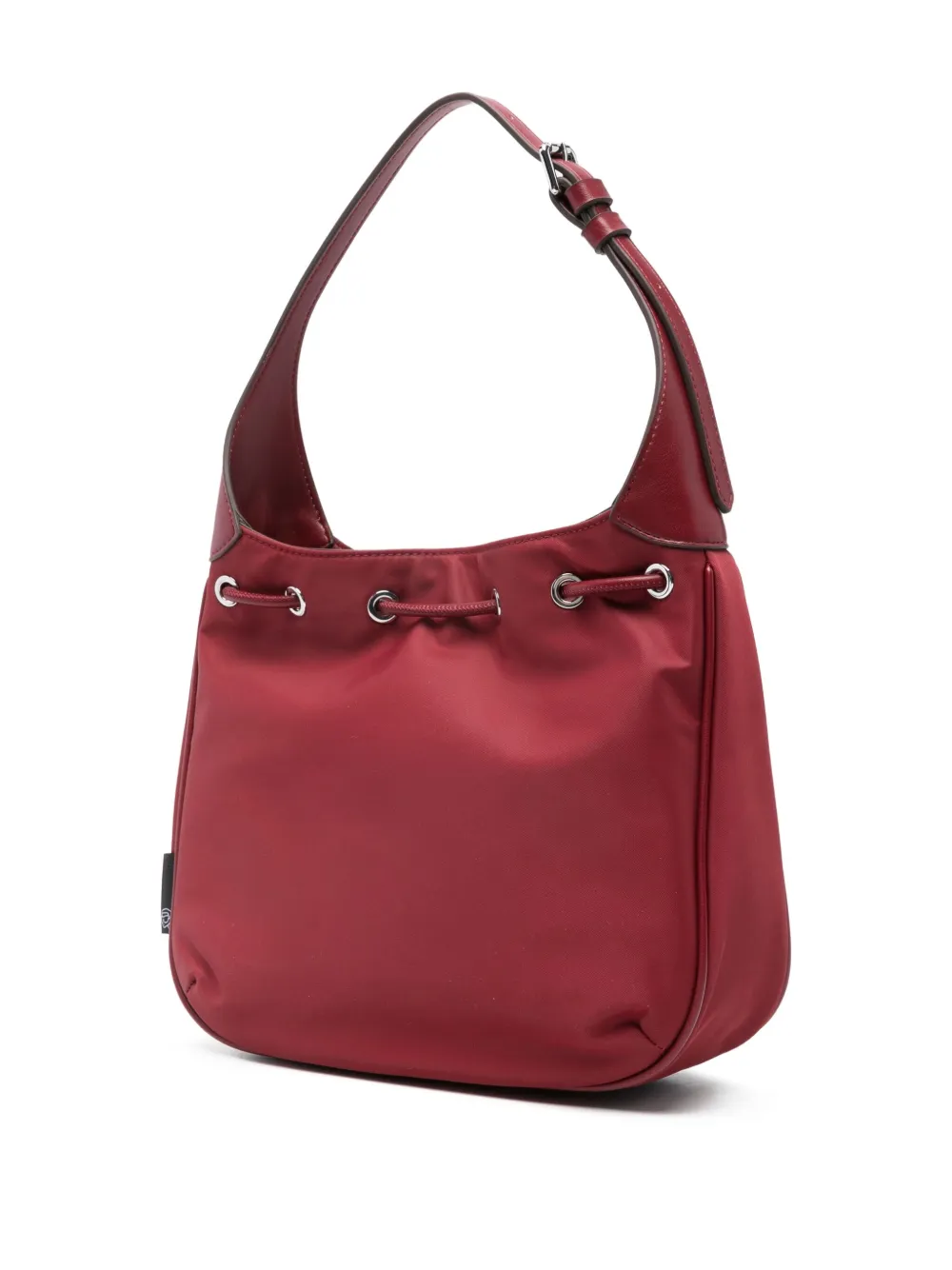 Karl Lagerfeld Schoudertas met trekkoord en logopatch Rood