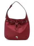 Karl Lagerfeld drawstring logo-patch shoulder bag - Red