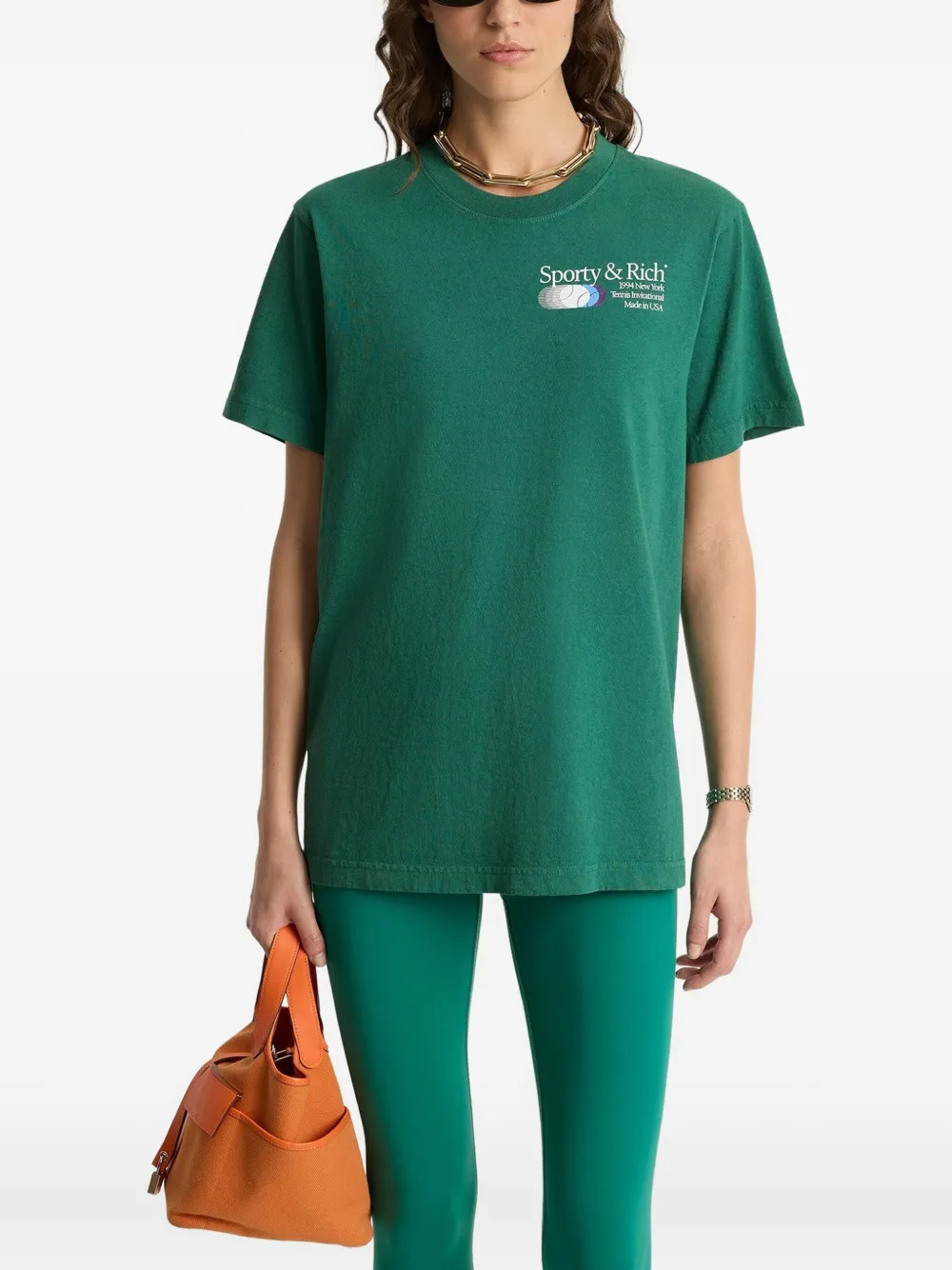 Sporty & Rich tennis-graphic tee | T-Shirts | Image 2