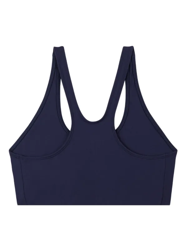 Sporty & Rich racer-back Sports Bra | Blue | FARFETCH UZ