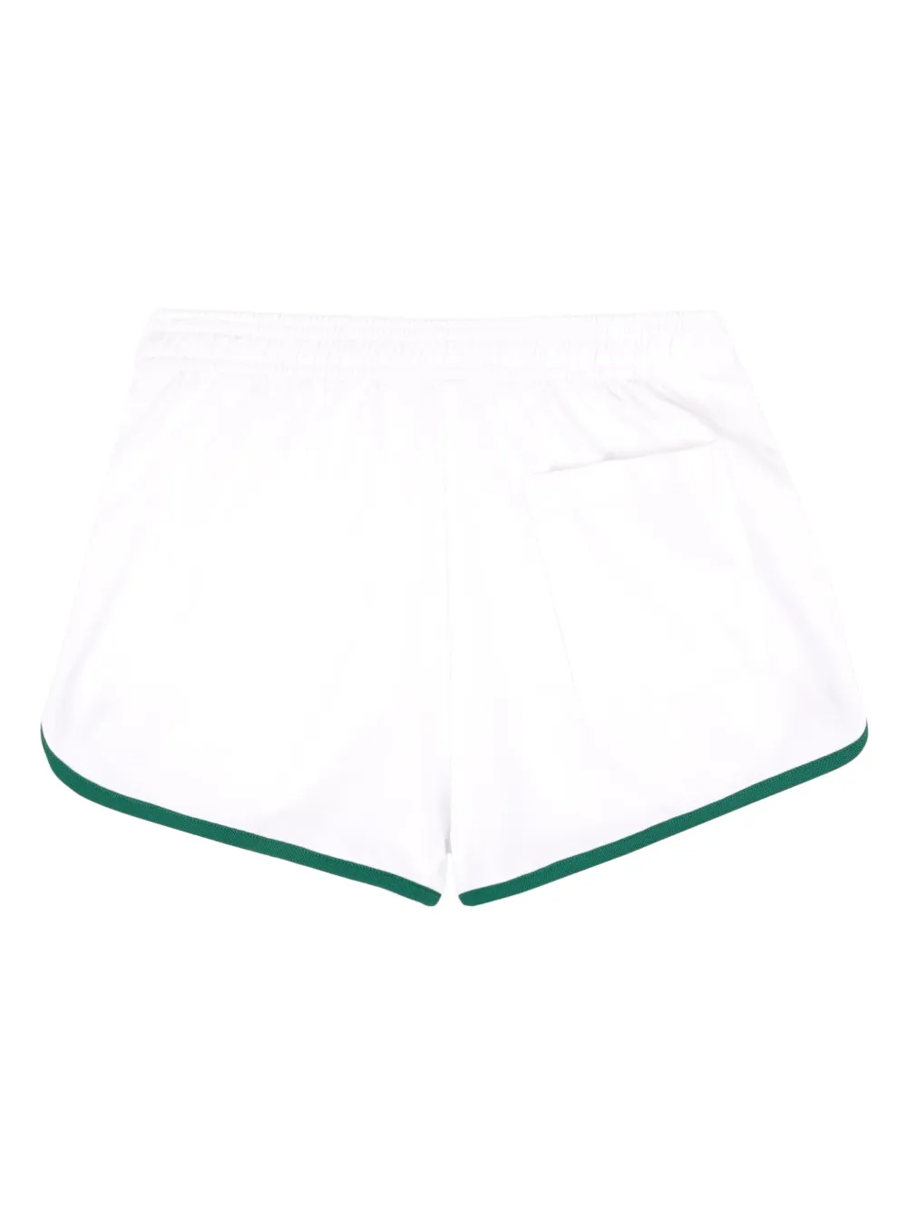 Sporty And Rich Crown Tennis Logo-embroidered Shorts In White
