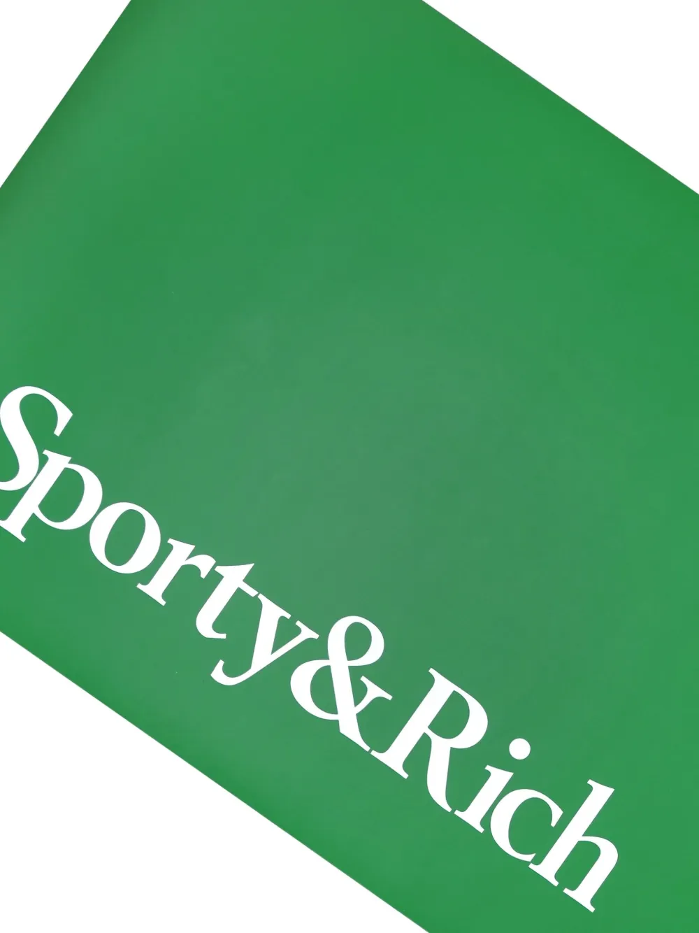 Sporty And Rich Serif Logot Logo-print Yoga Mat In Green