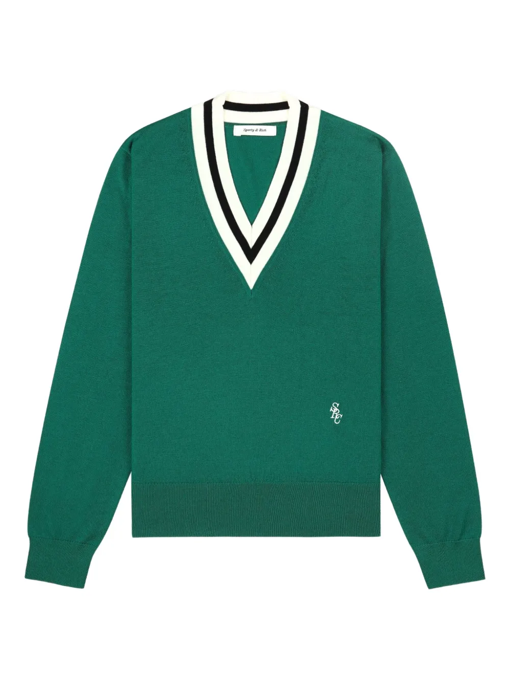 Sporty & Rich V-neck sweater | Green | Image 1