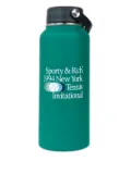 Sporty & Rich tennis-invitational water bottle (1L) - Green