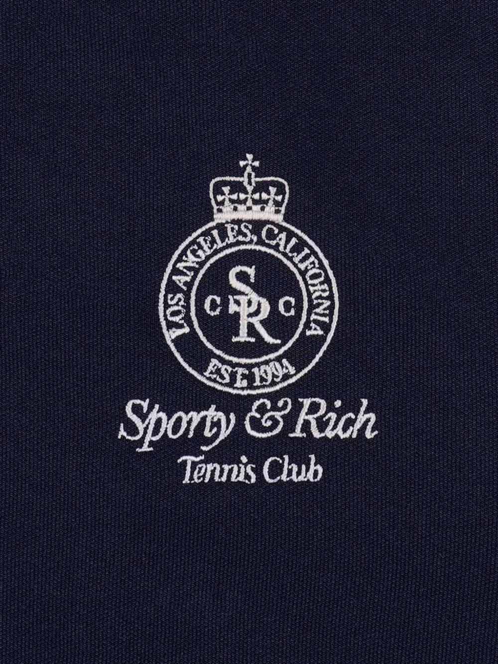 Sporty And Rich Logo-embroidery Side-stripe Shorts In Blue