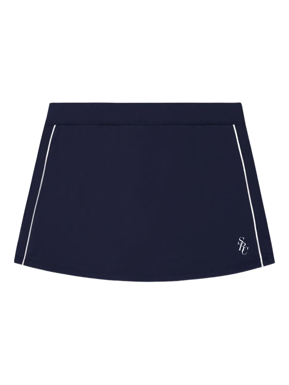 Sporty & Rich side-stripe short skirt | Blue | Image 1