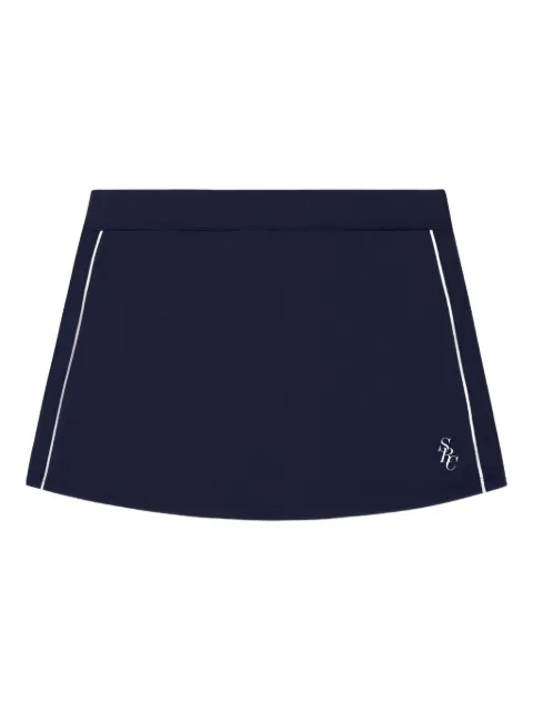 Sporty & Rich side-stripe short skirt