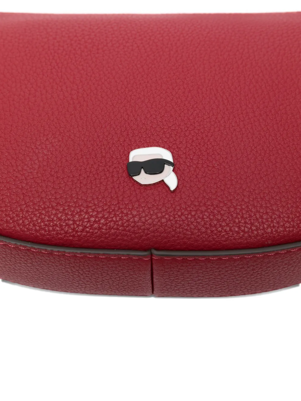 Karl Lagerfeld Logo-patch Cross Body Bag In Red