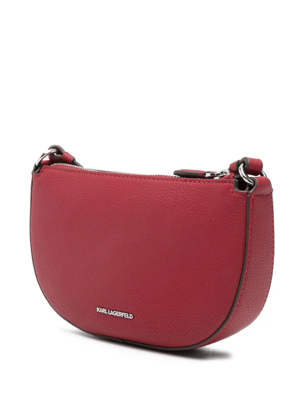 Karl Lagerfeld Crossbodytas met logopatch Rood
