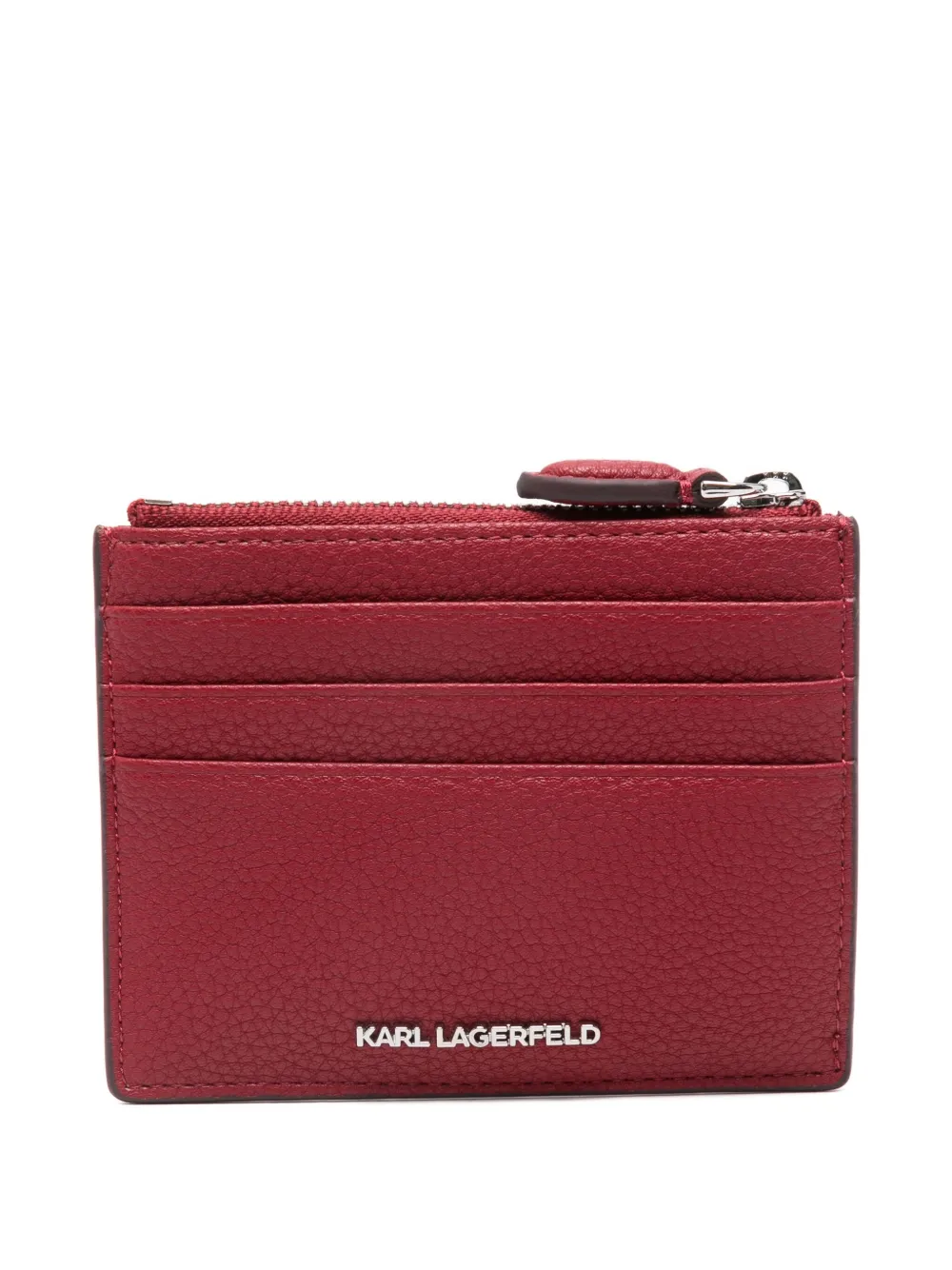 Karl Lagerfeld Portemonnee met rits en logo - Rood