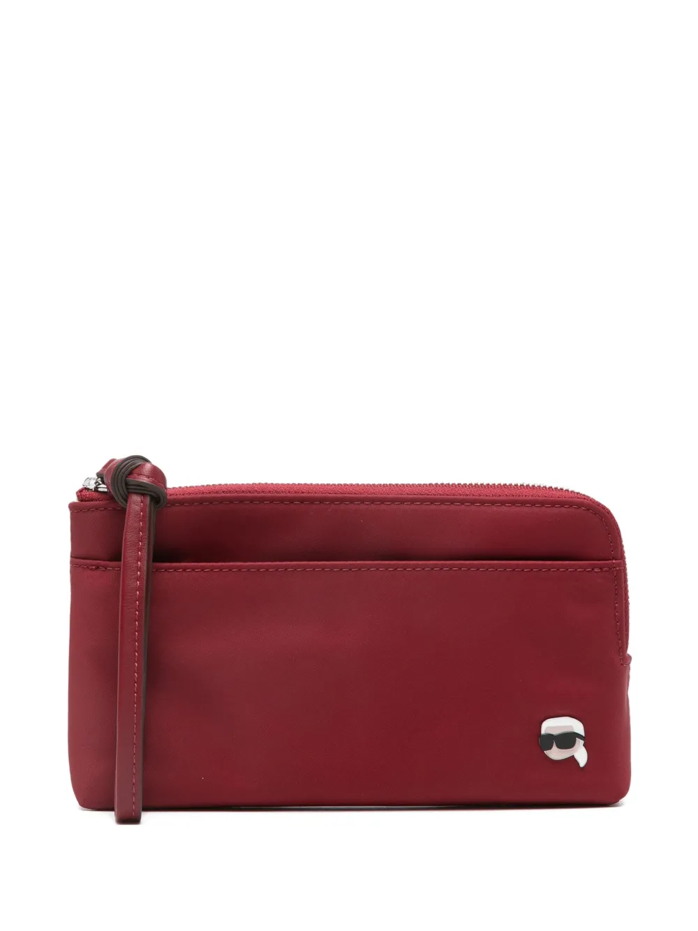 Karl Lagerfeld Zip-fastening Pocket Wallet In Burgundy