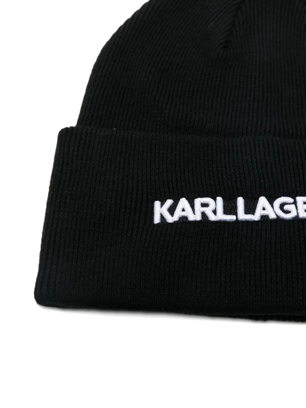 Karl Lagerfeld Muts met geborduurd logo Zwart